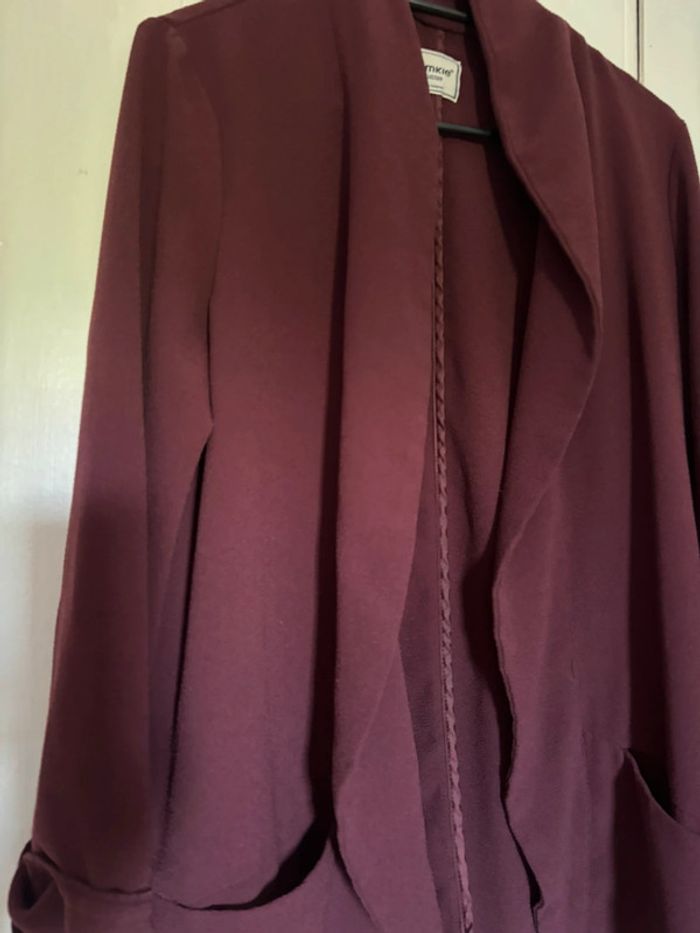 Blazer pimkie bordeaux taille L - photo numéro 2