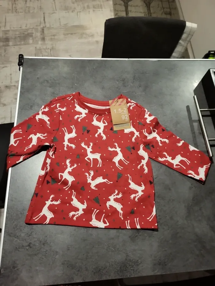 Tee shirt de Noël manches longues