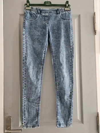 Jean skinny fit unisexe - Taille 14 ans (152-158cm) - Kiabi - Bleu neige