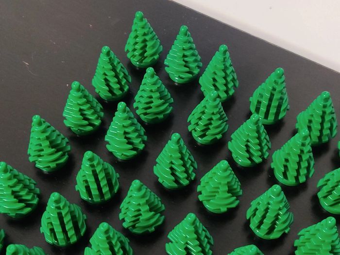 49 sapins verts Lego - parfait état - vrai Lego - photo numéro 7