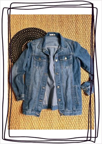 Veste jean mi longue