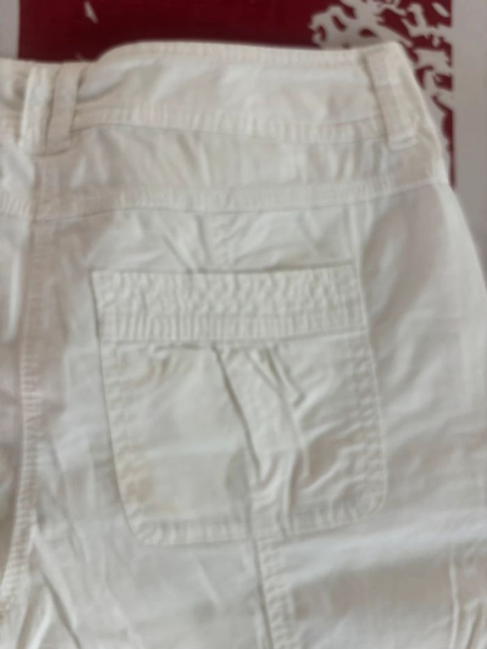 Pantacourt Camaïeu blanc taille 40 blanc - photo numéro 10