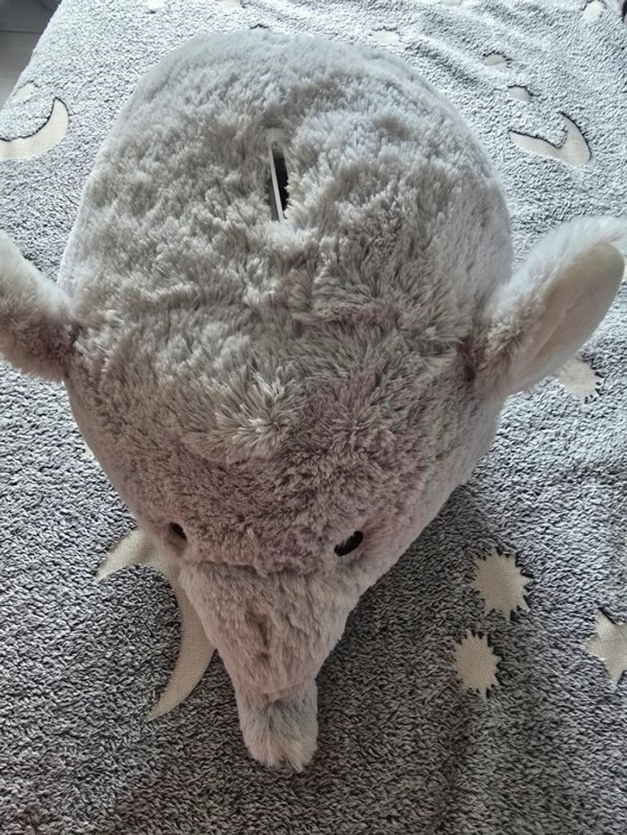 Maxi peluche tirelire éléphant