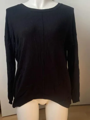 Pull fin col rond dos zippé 36 Atmosphère
