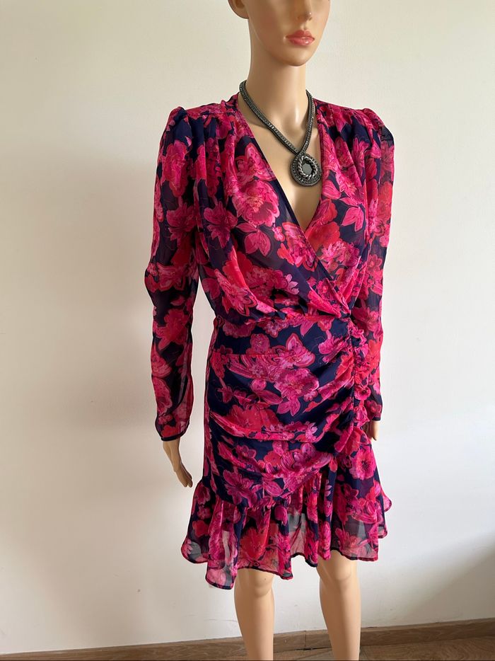 Robe fleurie neuve à manches longues Morgan taille 34 (valeur 80€) - photo numéro 2