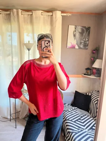 Top blouse coquette western champêtre bohème y2k strass Ibiza