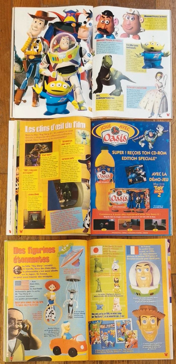 Lot 3 journaux mickey Toy story 2 avec poster 2000 vintage - photo numéro 8