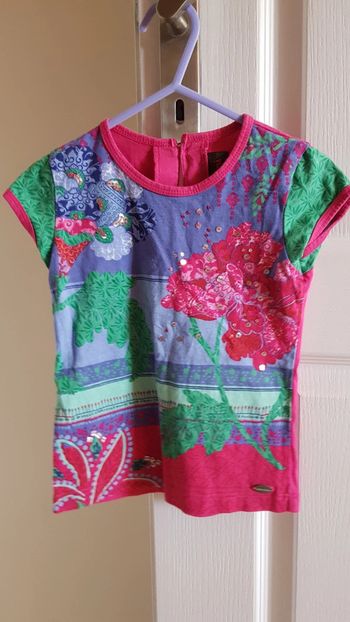 T-shirt rose et multicolore Catimini