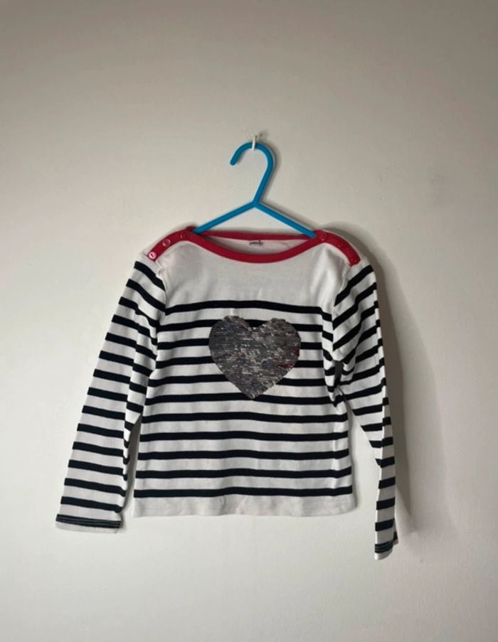 Tee shirts à rayures orchestra 5 ans fille