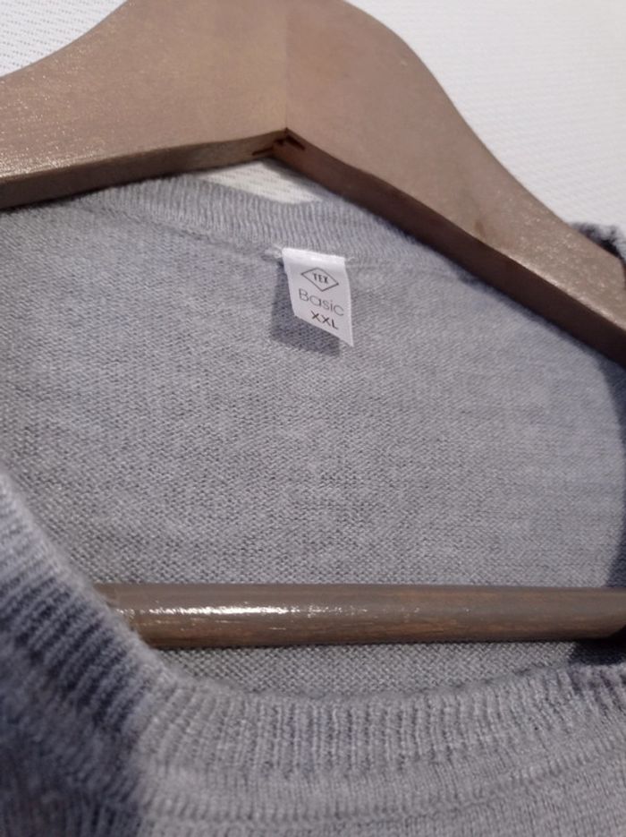 Pull gris perle xxl - photo numéro 3