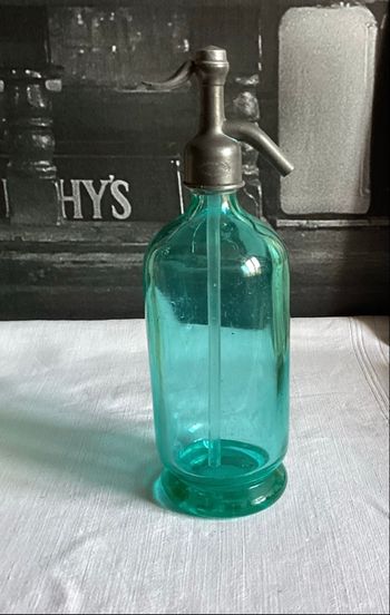 Siphon d’eau de Seltz bleu vert 