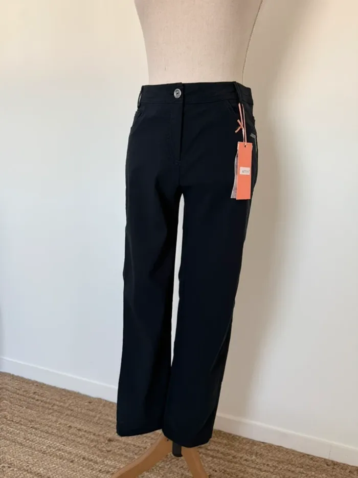 Jean skinny 40 slim pantalon neuf Pants pantalones pantaloni Hosen Broek Calças bleu marine - photo numéro 3