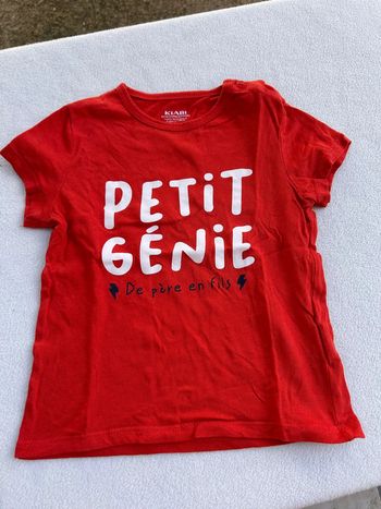 T-shirt rouge 24 mois kiabi