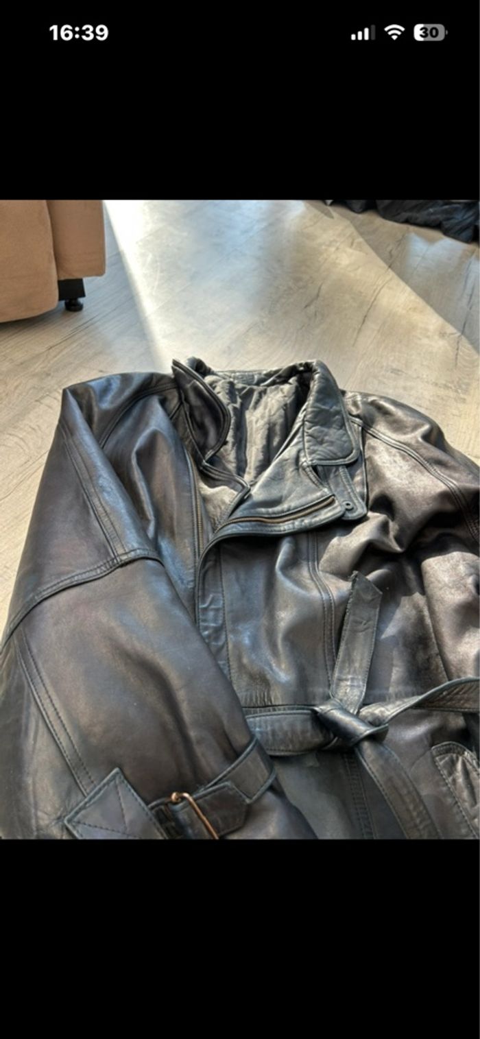 Parka homme cuir lisse - photo numéro 4