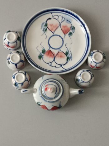 Service à thé miniature porcelaine 