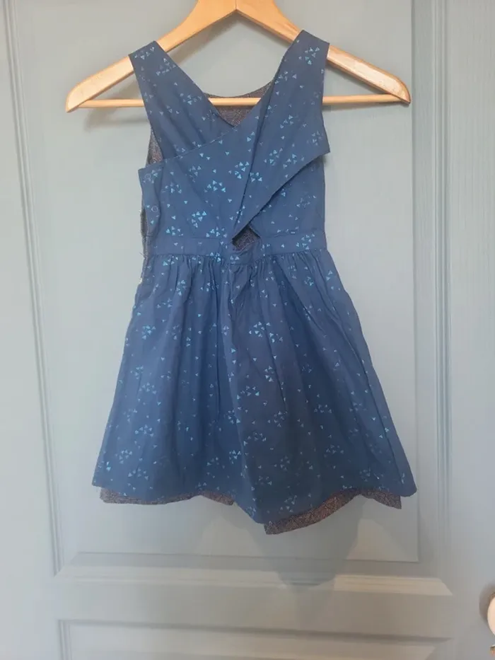 Magnifique robe réversible bleue Fille 5 ans Kiabi - photo numéro 2