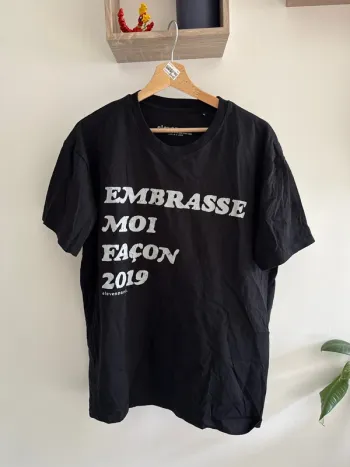 T-shirt noir eleven Paris oversized