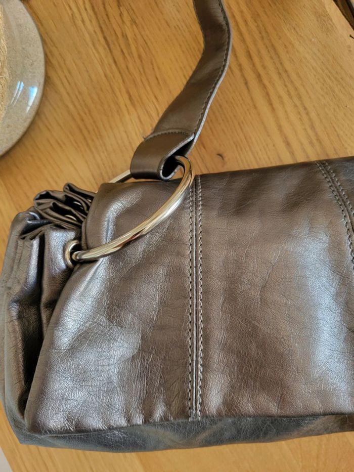 Sac à main Ravel – simili cuir bronze métallisé - photo numéro 4