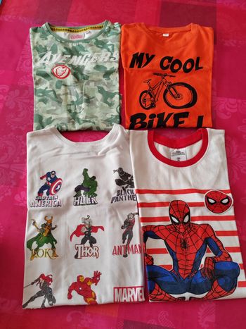 Lot de 4 tee-shirts 8 ans