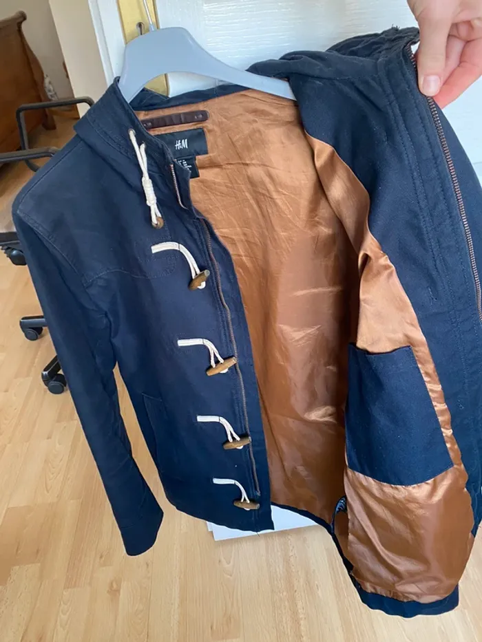 Manteau H&M marine neuf homme - photo numéro 3