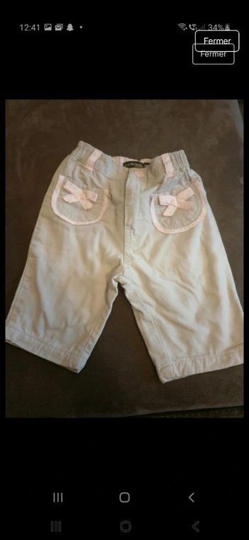 Pantalon fille 3mois