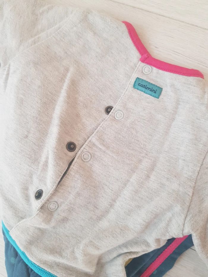 Robe chaude hiver catimini 6mois avec collant assorti - photo numéro 6