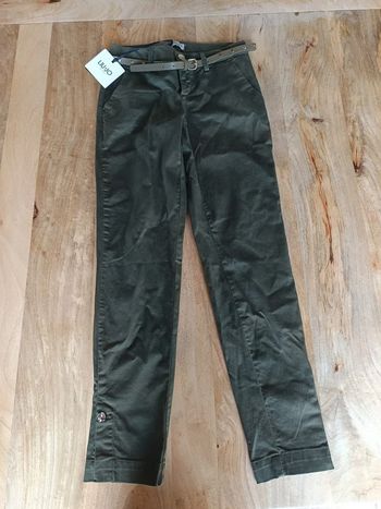 Chino vert militaire regular waist LIU JO taille 25 neuf