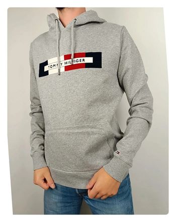 Sweat a capuche Tommy Hilfiger gris M