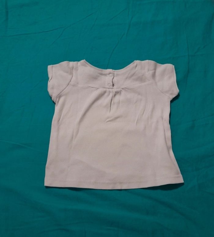 Tee-shirt blanc 12 mois - photo numéro 3