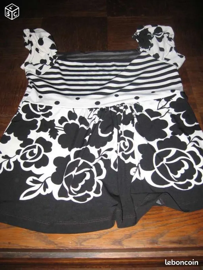 Tee shirt Noir et blanc
