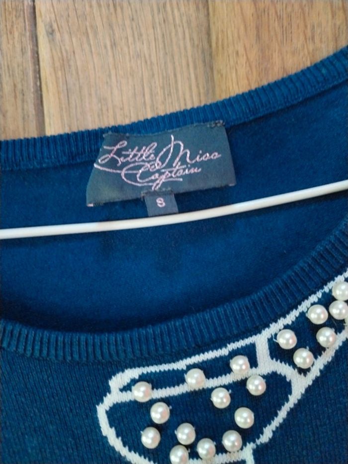 Robe tricot bleue - photo numéro 2