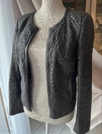 Veste cardigan matelassée