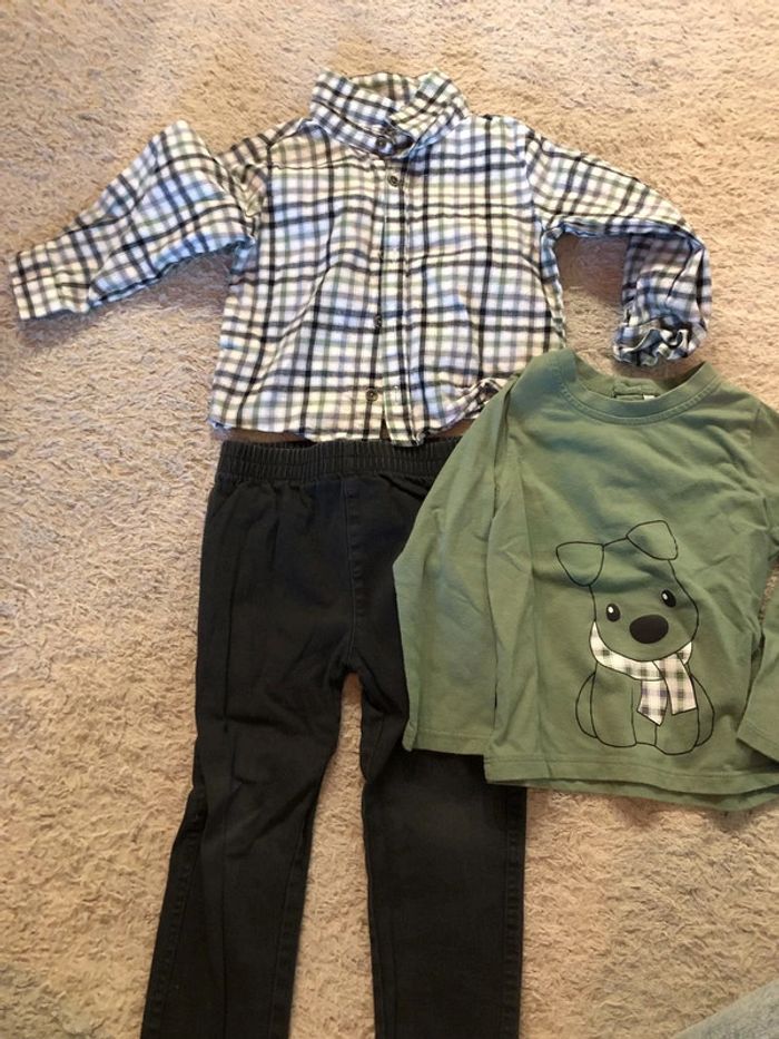 Lot pantalons et haut 2 ans - photo numéro 3