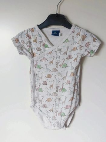 Body blanc savane / Sergent Major - 6 mois