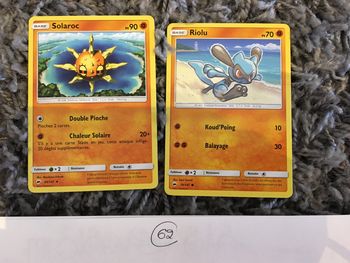 Cartes Pokémon base coloris orange