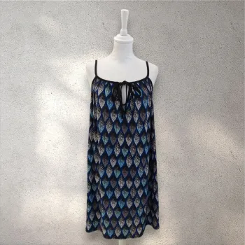 Robe fluide imprimée à bretelles taille XL-XXL