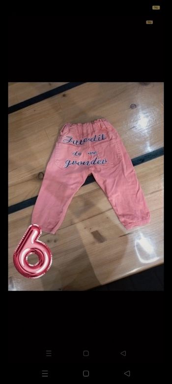 Pantalon fille 6 mois