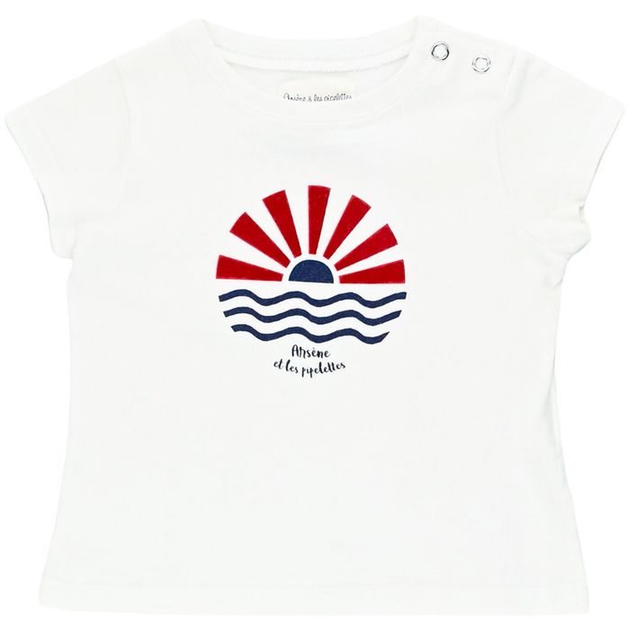 T-Shirt à manches courtes 12 mois en coton bio Arsène et les pipelettes