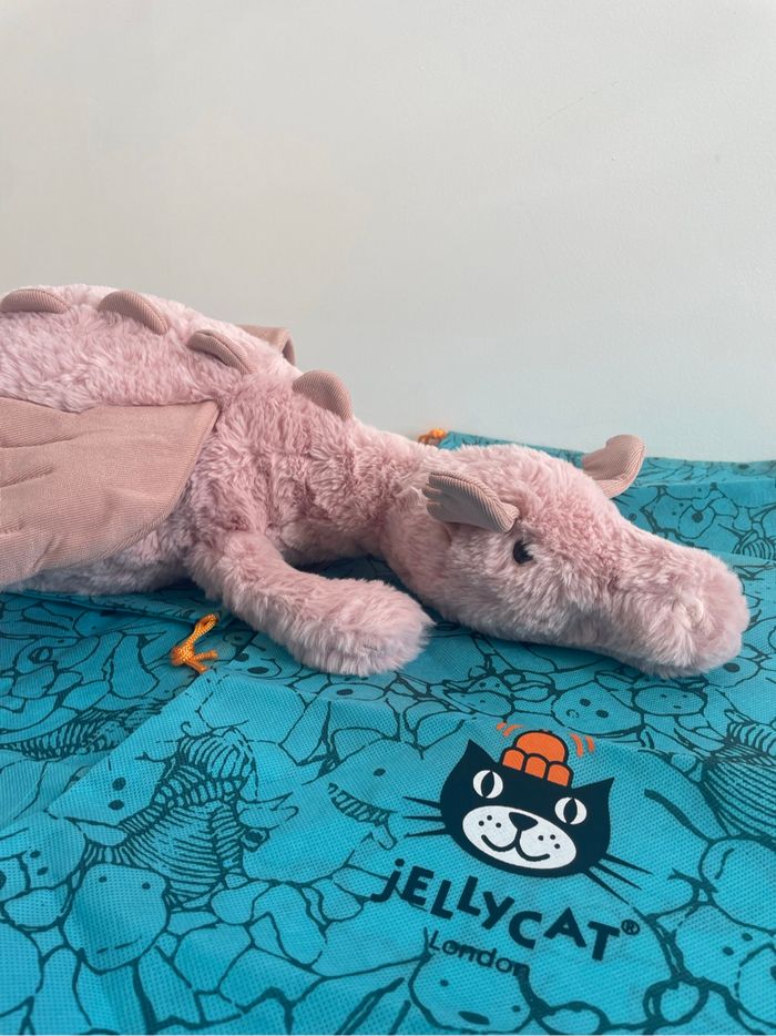 Peluche Jellycat HUGUE dragon Rose 🐉🐉