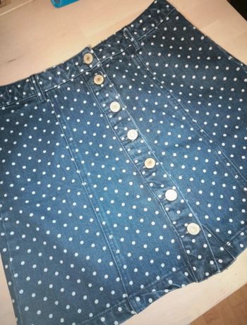 Jupe jeans à pois -40