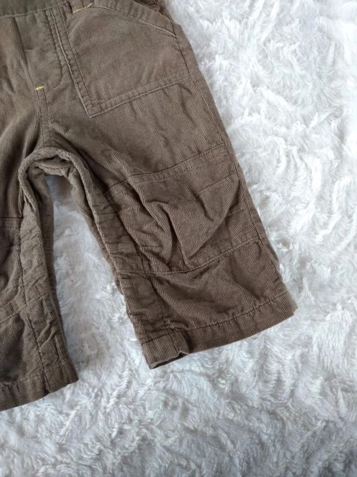 Salopette doublée velours Garçon 12 mois Vertbaudet 100% coton - photo numéro 7