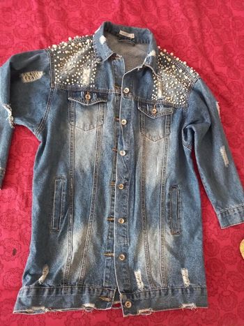 Veste jean longue