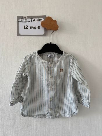Chemise rayé - taille 12 mois 🌼