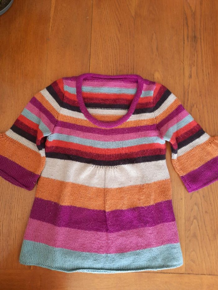 Joli pull femme tricoté main 38