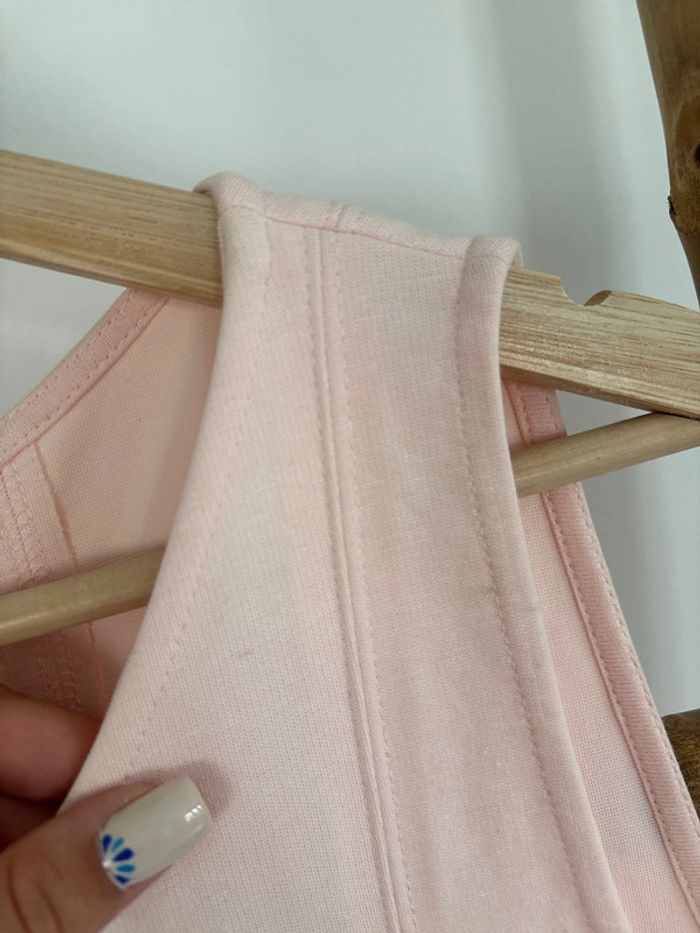 Robe sans manche rose pale Zara taille L - photo numéro 8