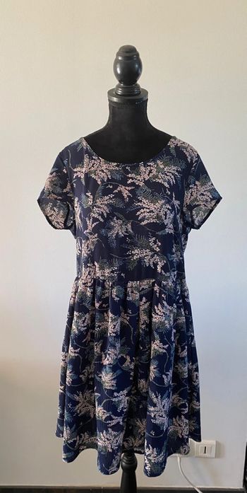 Robe d'été It Hippie bleu marine à fleurs taille S/M