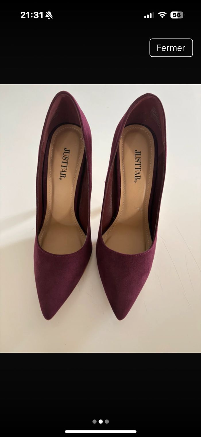 Escarpins à talons dorées - photo numéro 2