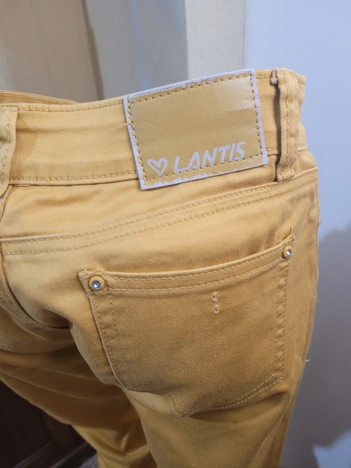Pantalon jaune moutarde, taille M - photo numéro 4