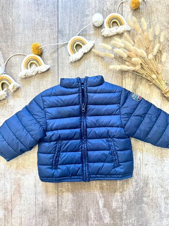 Blouson bleu marine doudoune 12mois weekend à la mer
