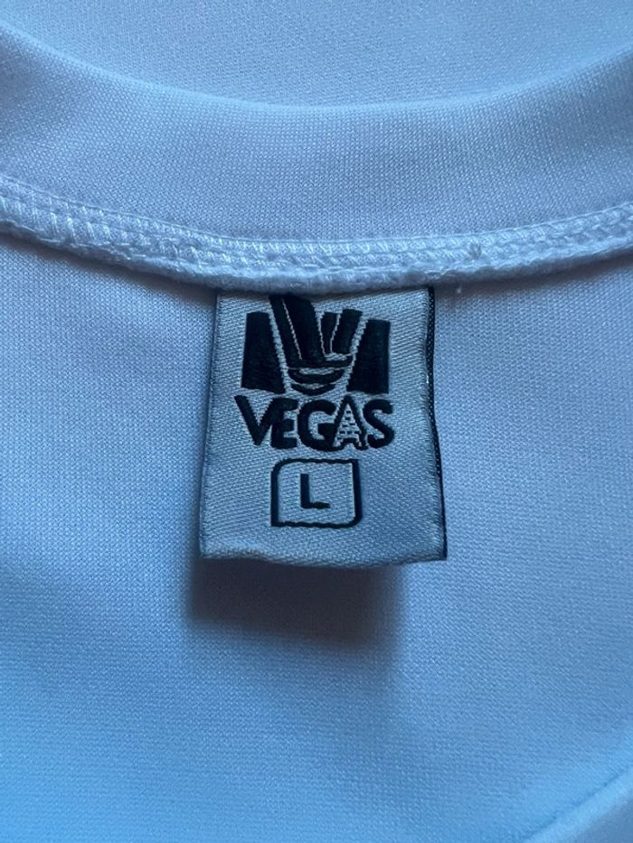 Tee-shirt homme blanc Vegas taille L - photo numéro 4